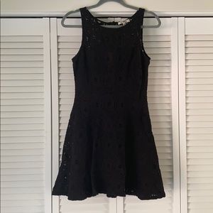 Black dress with flowy skirt